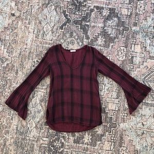Free People Plaid Tunic